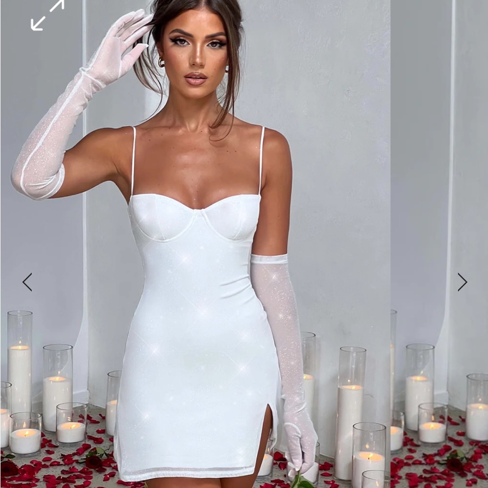 Ivory Mini Dress - Pixie Sparkle